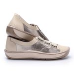 Tênis Wave Feminino em Couro Prata J.Gean.