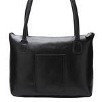 Bolsa Feminina de Couro detalhe Artesanal cor Preto J.Gean 