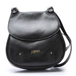 Bolsa Feminina Artesanal de Couro cor Preto J.Gean