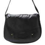 Bolsa Artesanal Em Couro Preto J.Gean 