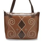 Bolsa Artesanal Em Couro Coffe J.Gean