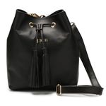 Bolsa Artesanal Em Couro Preto J.Gean 