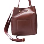 Bolsa Artesanal Em Couro Vinho J.Gean 