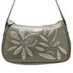 Bolsa Artesanal Em Couro Prata Militar J.Gean 