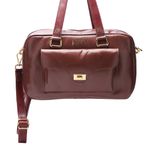 Bolsa Artesanal Em Couro Vinho J.Gean 