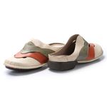 Sapatilha feminina J.Gean New Exclusiva em Couro Cor Palha.