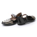 Sapatilha Boneca J.gean Em Couro Cor Preto