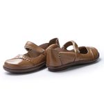 Sapatilha Boneca J.gean Em Couro Cor Suede.