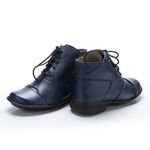 Bota Feminina Cano Baixo em Couro blue J.Gean 