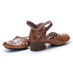 Sapato Boneca New Kelly em Couro cor Camel J.Gean