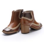 Bota Feminina New Pietra em Couro castanho J.Gean 