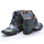 Bota Feminina New Kelly Salto Médio Em Couro Jeans J.gean .