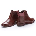Bota New Gaby Em Couro cor mahogny J.Gean.