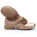 Sapatilha Feminina New Exclusiva em Couro cor Nude J.Gean