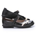 Sapatilha Feminina New Lock em Couro cor Preto J.Gean