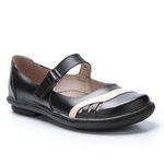 Sapatilha Feminina New Lock em Couro cor Preto J.Gean