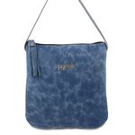 Bolsa transversal ou Tiracolo Feminina de Couro Cor Jeans J.Gean