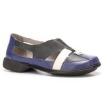 Sapatilha New Exclusiva em Couro cor Naval J.Gean 