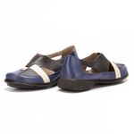 Sapatilha New Exclusiva em Couro cor Naval J.Gean 