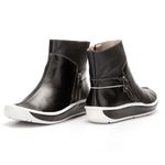 Bota Feminina Wave Em Couro Preto J.gean 