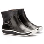 Bota Feminina Wave Em Couro Preto J.gean 