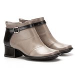 Bota Feminina New Kelly Salto Médio Em Couro Fendi J.gean 