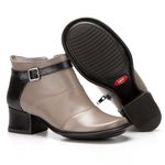 Bota Feminina New Kelly Salto Médio Em Couro Fendi J.gean 