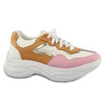 Tênis Feminino J.gean Sneaker Chunky cor Damasco cod. FV0001