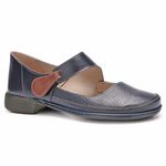 Sapatilha Feminina Exclusiva Em Couro Darkblue J.gean