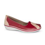 Sapatilha New Jade Em Couro Cor Bordo J.Gean 