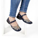 Sapatilha Feminina Exclusiva Em Couro Naval J.gean 