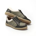 Tênis Feminino Barcelona em Couro Legítimo Cor Olive J.Gean GP0003