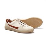 Tênis Feminino Barcelona em Couro Legítimo Cor Natural J.Gean GP0004