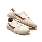 Tênis Feminino Barcelona em Couro Legítimo Cor Natural J.Gean GP0004