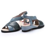 Sandália Susan Anabela em Couro cor Denin J.Gean