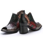 Sandália Lolly em Couro cor Preta J.Gean