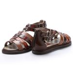 Sandália Arielle em Couro cor Coffee J.Gean