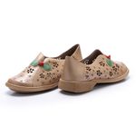 Sapatilha Feminina Boneca em Couro cor Deserto J.Gean