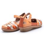 Sapatilha Feminina Anabela em Couro Damasco J.Gean 