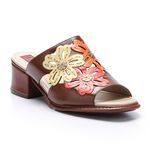 Sandália Feminina em Couro cor Mustang J.Gean