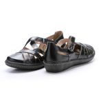 Sapatilha Anabela em Couro cor Preto J.Gean