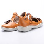 Sapatilha Joy em Couro cor Tangerina J.gean 
