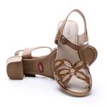 Sandália Giorgia em Couro cor Sued J.Gean 