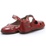 Sapatilha New Lock em Couro cor Cherry J.Gean 