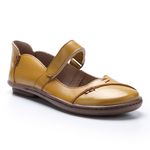 Sapatilha Boneca em Couro cor Pesco J.Gean