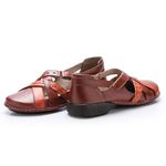 Sapatilha Retrô em Couro cor Vermelha J.Gean 