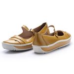 Sapatilha Salomé Wave em Couro cor Pesco J.Gean 