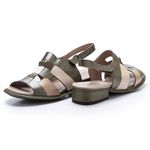 Sandália New Alexia em Couro cor Militar J.Gean 