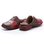 Sapatilha Boneca feminina em Couro cor Bordô J.Gean