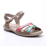 Sandália Margot em Couro cor Fendi J.Gean